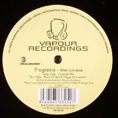 Progresia - Progresia - After Universe - Vapour