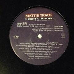 Matt's Track - Matt's Track - I Don't Know - M.C.M.
