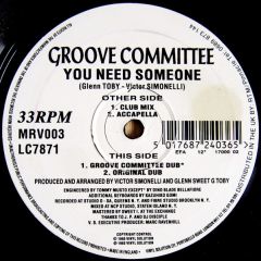 Groove Comittee - Groove Comittee - You Need Someone - Vinyl Solution