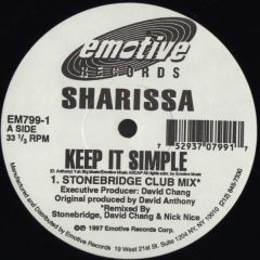 Sharissa - Sharissa - Keep It Simple - Emotive