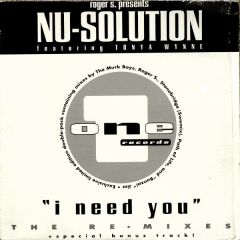 Nu Solution - Nu Solution - I Need You - One Recordings