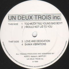 Un Deux Trois Inc. - Un Deux Trois Inc. - Shaka Vibrations Vol. 1 - N.S.E.W. Records