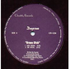 Dupree - Dupree - Brass Disk - Chastity Records