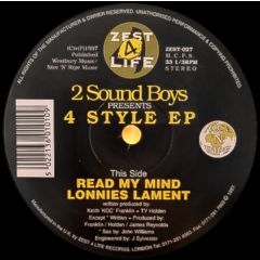 2 Sound Boys - 2 Sound Boys - 4 Style EP - Zest 4 Life