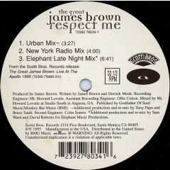 James Brown - James Brown - Respect Me (Remixes) - Scotti Bros
