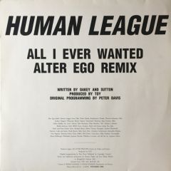 Human League - Human League - All I Ever Wanted (Remix) - Klang Elektronik