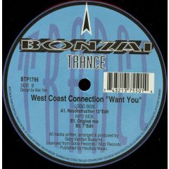 West Coast Connection - West Coast Connection - Want You - Bonzai Trance Progressive