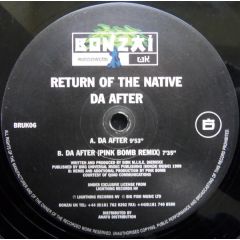 Return Of The Native - Return Of The Native - Da After - Bonzai Uk