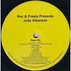 Roc & Presta Presents Judy Albanese - Roc & Presta Presents Judy Albanese - Keep On - Trackworks Records