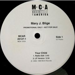 Mary J. Blige - Mary J. Blige - Your Child - MCA Records