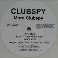 Clubspy - Clubspy - More Clubspy (White Vinyl) - Dt Records