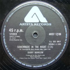 Barry Manilow - Barry Manilow - Somewhere In The Night - Arista