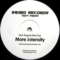 Pete Tong & Chris Cox - Pete Tong & Chris Cox - More Intensity - Saved