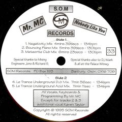 Mr. MC - Mr. MC - Nobody Like You - SOM Records