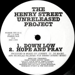 Johnny D & Nicky P - Johnny D & Nicky P - The Henry Street Unreleased Project - Tnt Records