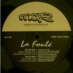 La Foule - La Foule - Disco Player - More Records