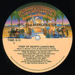 Melissa Manchester - Melissa Manchester - Thief Of Hearts - Casablanca