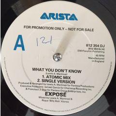 Exposé - Exposé - What You Don't Know - Arista