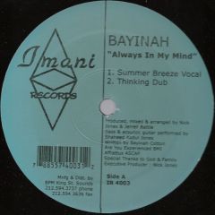 Bayinah - Bayinah - Always In My Mind - Imani
