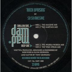 So So Massive - So So Massive - Rock Uprising - Dam Mad Music