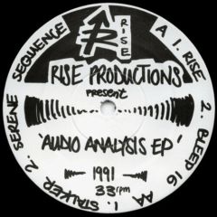 Rise Productions Present - Rise Productions Present - Audio Analysis EP - Hilltop Records