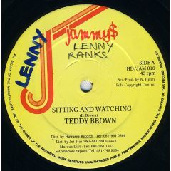 Teddy Brown / Sluggy Ranks - Teddy Brown / Sluggy Ranks - Sitting And Watching / My Sound - Jammy's Records