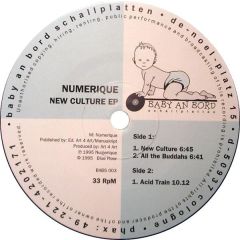 Numerique - Numerique - New Culture EP - Baby An Bord Schallplatten