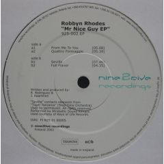 Robbyn Rhodes - Robbyn Rhodes - Mr Nice Guy EP - Nine 2 Five Recordings