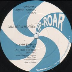 Campher & Menthol - Campher & Menthol - High Energy / Tech-Nique - Up-Roar