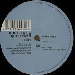 Idjut Boys & Quakerman - Idjut Boys & Quakerman - Radio Rage - Glasgow Underground