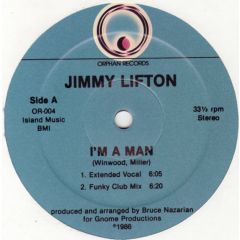 Jimmy Lifton - Jimmy Lifton - Im A Man - Orphan Records