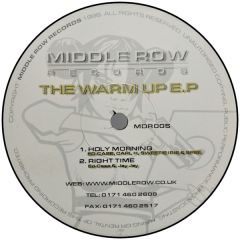 Various - Various - The Warm Up E.P - Middlerow Records