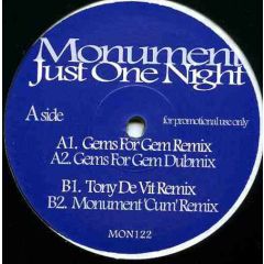 Monument - Monument - Just One Night - Mon122