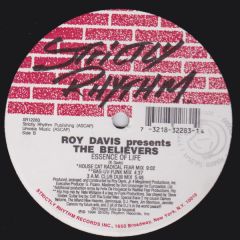 Roy Davies Presents The Believers - Roy Davies Presents The Believers - Essence Of Life - Strictly Rhythm