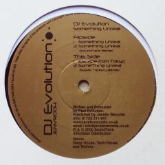 DJ Evoultion - DJ Evoultion - Something Unreal - Jenetic