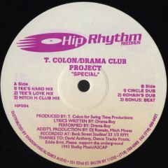 T Colon & Drama Club Project - T Colon & Drama Club Project - Special - Hip Rhythm Records