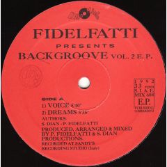 Fidelfatti - Fidelfatti - Back Groove Volume 2 EP - Discomagic