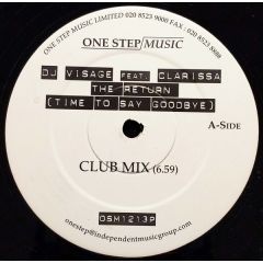 DJ Visage Feat Clarissa - DJ Visage Feat Clarissa - The Return (Time To Say Goodbye) - One Step Music