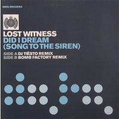 Lost Witness - Lost Witness - Did I Dream (Song To The Siren)(Remixes) - Data