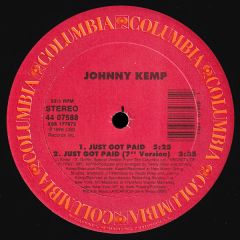 Johnny Kemp - Johnny Kemp - Just Got Paid - CBS