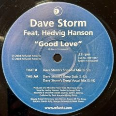 Dave Storm Ft Hedvig Hansen - Dave Storm Ft Hedvig Hansen - Good Love - Refunkt