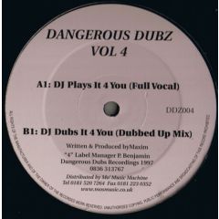 Dangerous Dubz - Dangerous Dubz - Volume 4 - Mo's Music