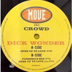 Dick Wonder - Dick Wonder - Pandora's Box / Open Up To Love - Move The Crowd