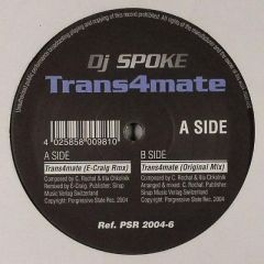 DJ Spoke - DJ Spoke - Trans4Mate - Progressive State Rec
