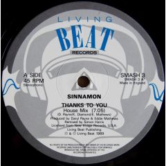 Sinnamon - Sinnamon - Thanks To You - Living Beat