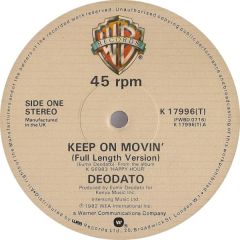 Deodato - Deodato - Keep On Movin' / Whistle Bump - Warner Bros Records