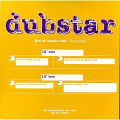 Dubstar - Dubstar - Not So Manic Now - EMI