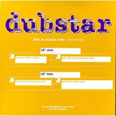 Dubstar - Dubstar - Not So Manic Now - The Mixes - Food