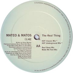 Mateo & Matos - Mateo & Matos - The Real Thing - Glasgow Underground