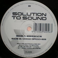 Solution To Sound - Solution To Sound - Essence / Mood Grooves - Hardleaders
